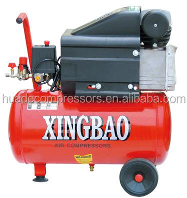 China Lubricated 7 Bar 24L 2hp Piston Tire Air Compressors for sale