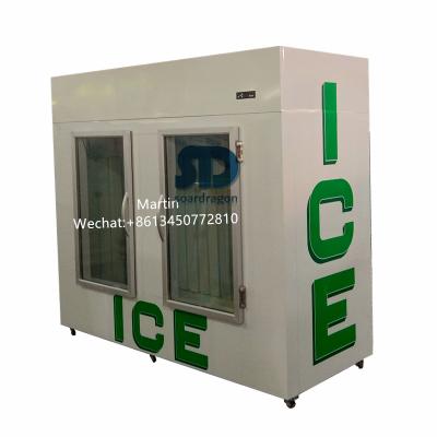 China Single-Temperature Soardragon -5 Degrees Glass Door Bagged Ice Display Freezer With Fan Cooling System For Ice Manufactory Promotion for sale