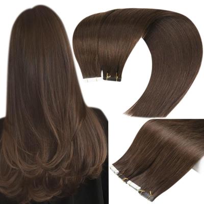 China 100% Shiny Quality 100% Virgin Russian Remy Human Double Tape Human Hair Extensions for sale