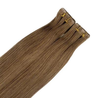 China Factory Direct Sale Wholesale Shiny Human Remy Hair Invisible Seamless Tape In Hair Extensions for sale