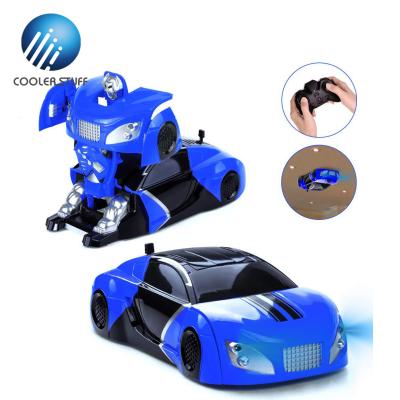 China Dropshipping RC Model Coolerstuff 4Ch 2 in 1 Drifr Robot Car One-click Rc Climbing Remote Control Car for sale