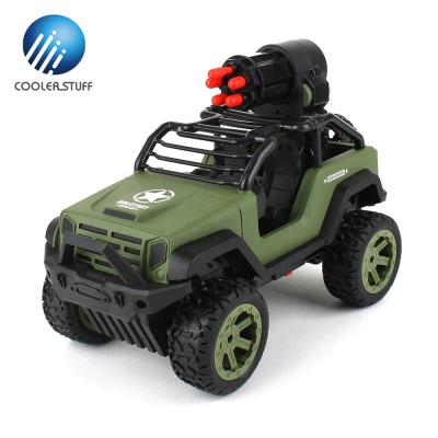 China CoolerStuff 2020 RC Model Lower Prices 5CH Shoot Bullet Military Car For Kids Toy With Remote Control Modle Army Truck Military 4x4 Toys for sale