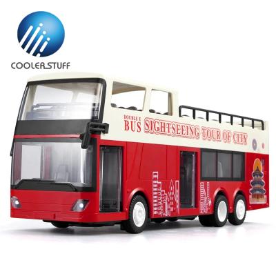 China Coolerstuff E640-003 rc city bus 1/18 scale city bus remoto remoto double decker bus toy guided 1/18 model CR for sale