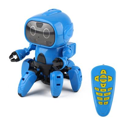 China Obstacle Avoidance Gesture Control Follow Me Cooler Upgraded 963 DIY Assembled Robot Electric Induction RC Toy Gesture Remote Control Robot Educational Gift for Kids for sale