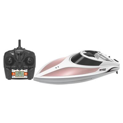 China RC Model 2.4G 4CH 25km/h LCD Screen Remote Control Boat Toy High Speed ​​Electric Battery RC Motor Kit Remote Boat Model RTR Control Toys by radio for sale