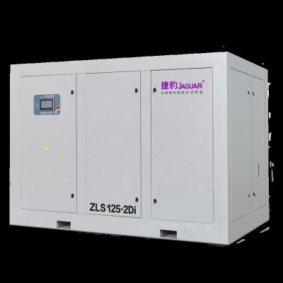 China 125HP JAGUAR 90KW quicky cycle supply vsd low pressure lubricated general screw air compressor for sale