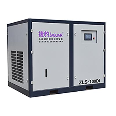 China 100HP JAGUAR 75KW manufacturer low pressure energy saving lubricated silent screw air compressor for sale