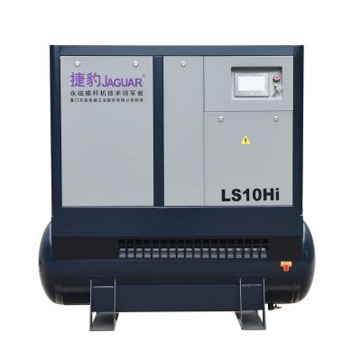 China With built-in 10HP JAGUAR 7.5KW dryer with suitable small sector dryer lascer industrial screw air compressor for sale