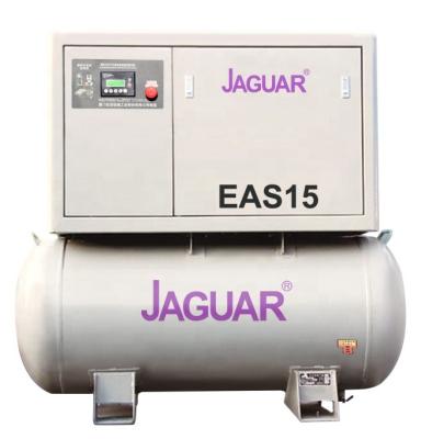 China With dryer 15HP JAGUAR 11KW with tank unit belt driven air dryer and screw air compressor for sale