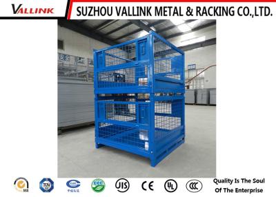 China Collapsible Wire Mesh Container Steel Stillage Powder Coated for sale