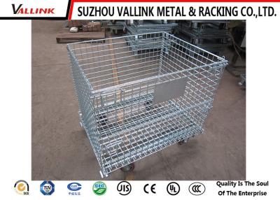 China Zinc Plating Large Storage Containers , Metal Storage Containers With Wheels for sale