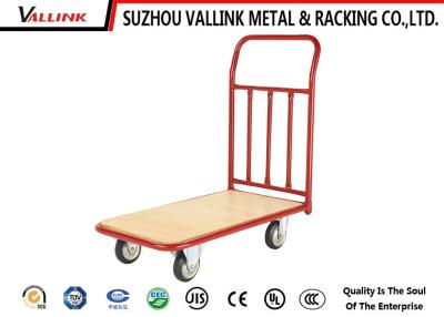 China Professional Heavy Loading Steel Hand Push Trolley 1120*609*990mm for sale