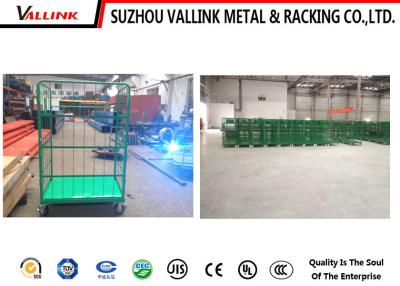 China Strong Durable Wire Rolling Cart Work Trolley 800*600*1450 37 KG for sale