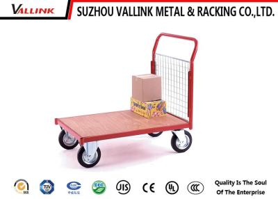 China Warehouse Foldable Hand Truck Trolley Cart Plywood Steel Powder Coating for sale