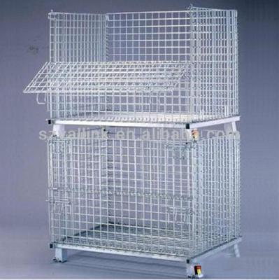 China Heavy-duty Q235 wire mesh container in storage and logstics for sale