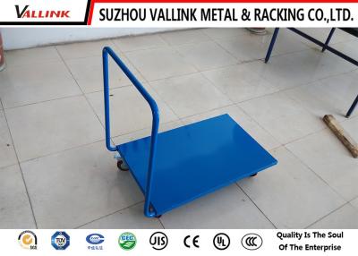 China Disassemble Blue Steel Platform Trolley Medium Duty 730*450*900mm for sale