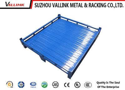 China Industrial Steel Pallets Carbon Two Way Entry Heavy Duty Pallets With Sides for sale