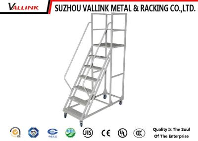 China Custom Mobile Platform Ladder For Diy Hardware Store / Hospital for sale