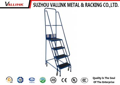 China Portable Mobile Platform Ladders With Wheels For Supermarket , Load Capacity 200 kg for sale