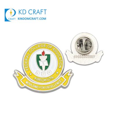 China High Quality Custom Metal Zinc Alloy Federal University Education Enamel School Badge Souvenir Gift For Souvenir for sale