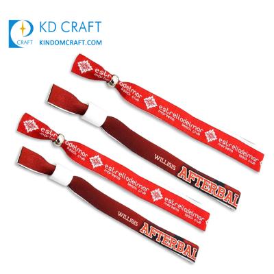 China China Custom Cheap Sublimation Printing Fabric Festival Wristband for sale