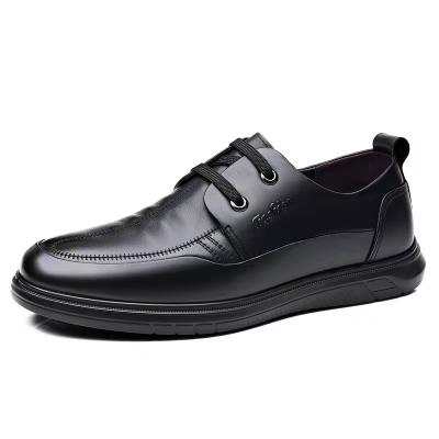 China Fashion Trend Custom Wholesale New Men's Business Casual Dress Genuine Leather Formal Dress Shoes For Men for sale