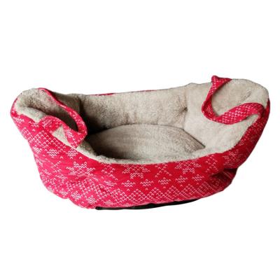 China Breathable Soft Plush Pet Sofa Autumn And Winter New Amazon Cute Dog Kennel Cat Nest Washable for sale