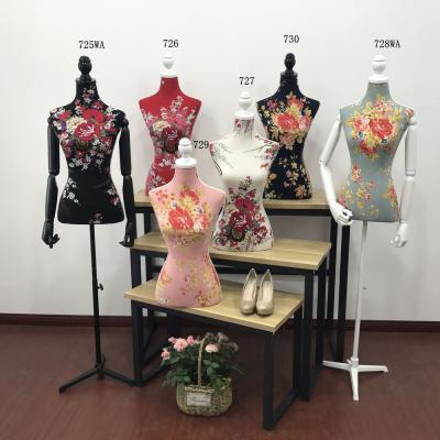 China Other Fashion Female Mannequin Half Body Torso With Base Plastic Mannequin for sale