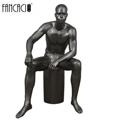 China Full Body Male Mannequin Male Stand Sitting Silver Mannequin 3012 for sale