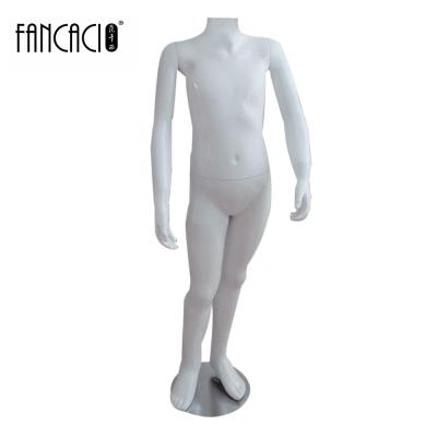 China Full Stand Body Children Mannequin For Window Display Clothes Mannequin Headless White for sale