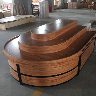 China Wooden Wooden Wooden Vegetable And Fruit Racks Shelves For Display Rice Container for sale