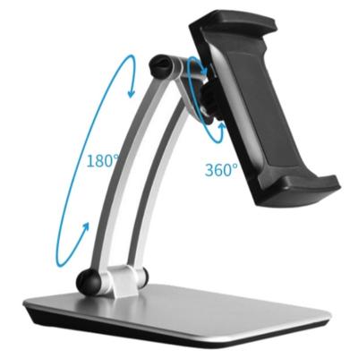 China 360 Degree Adjustable Rotating Foldable Adjustable Full Aluminum Mobile Cell Phone Desk Stand for sale