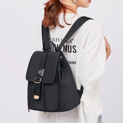 China Fashion anti-theft waterproof backpack large capacity ladies leisure backpack female lnylon soft backpack for sale