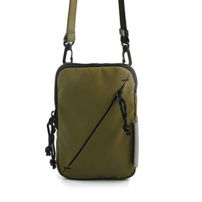 China Water Resistant Polyester Customized Easy Carry Shoulder Bags Promotional Waterproof RPET Lightweight Travel Mini Sling Bag for sale