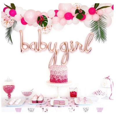 China Baby Shower Decorations Baby Balloon Set Girl Baby Shower Balloons Arch Garland Kit For Girl Shower Decorations for sale