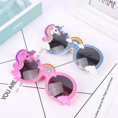 China Hot PVC Unicorn Party Supplies Favors Unicorn Sunglasses for Birthday Gift for sale