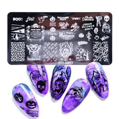 China Cheap Selling Eco-friendly Christmas Style Gel Nail Stamper Square Plate Tools 3D Nail Art Stamping Plates for sale