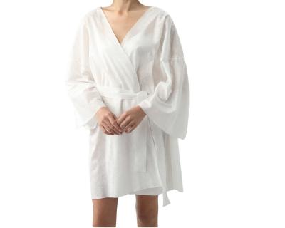 China QUICK DRY disposable robe kimono robe for spa salon clients for sale