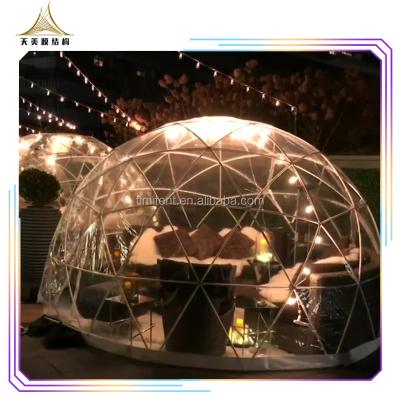 China Outdoor camping tent restaurant dome tent prefab dome diameter 4m 5m for sale