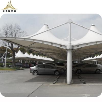 China Factory Price Waterproof/Fireproof Prefab Steel Structure Car Parking Lots Canopies Garages Heat Resistant/UV Sun Shade for sale