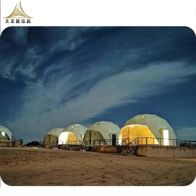 China Tube type tent well stake luxury sale dome houae tent sesort desert dome glamping tent for sale