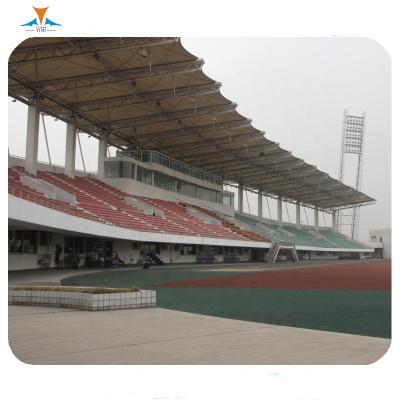 China Sports Equipment Shading Resistance Stadium Bleachers Roof PVDF Membrane Heat Resistant/UV Waterproof/Fireproof Tensile Structure for sale