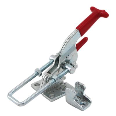 China Industrial Hot Sale Lock Handle Toggle Clamps GTY-431S With Self Lock Device Horizontal U-Hook Clamp With Lock Plus, 300KGS Capacity for sale