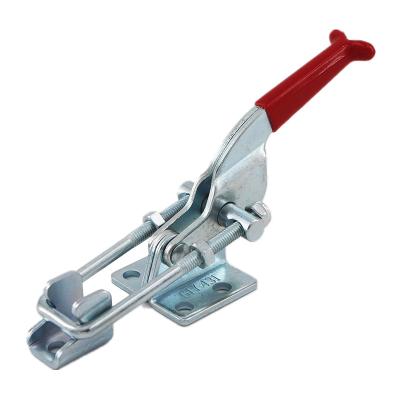 China GTY-431 Quick Release Industrial Latch Shaped Toggle Clamp with U-Hook, Pull Action Latch Clamp with Toggle Lock Plus, 300Kgs Holding Capacity for sale