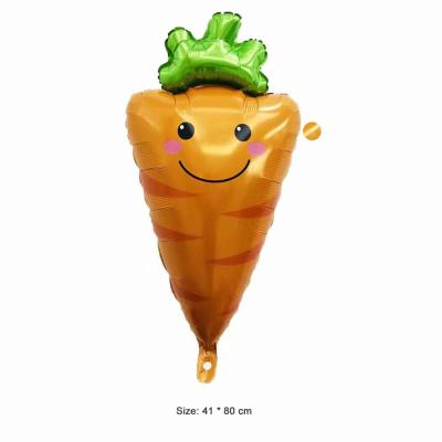 China High Quality Vegetable Fruit Balloon Farmers Party Cute Vegetable 3D Fruit Foil Helium Balloon for sale