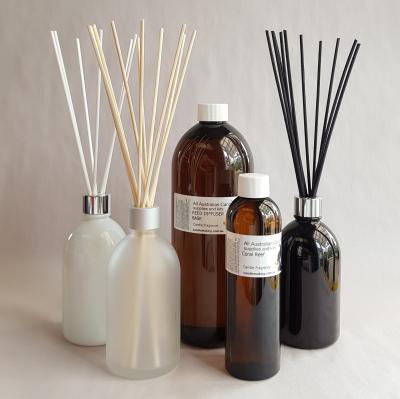 China Large Black White Brown Tubular Amber Diffuser Bottle Large Amber Frosted Glass Diffuser Bottles Diffuser Bottle for sale