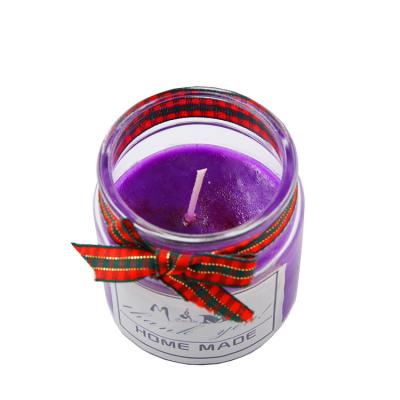 China Custom Soy Wax Scented Elegant Aromatherapy Scented Candles In Glass Jar for sale