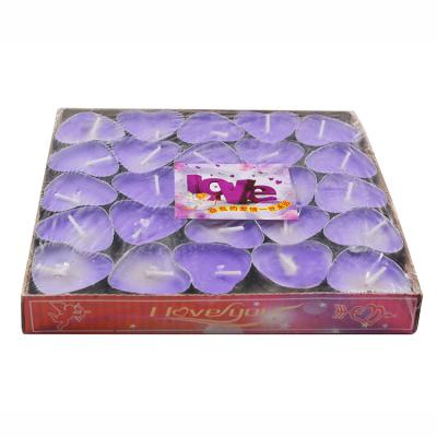 China Custom Size 1 Hour Tealight Candles Parties Home Decoration Logo Heart for sale