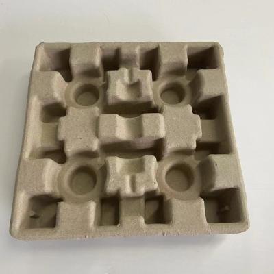 China Environmentally Packaging 100% Recyclable Paper Pulp Moulded Trays for sale