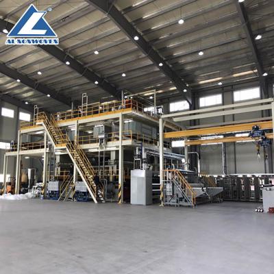 China energy & New Design AL-1600/2400/3200/4000/4200 SS PP Spunbond Extracting Nonwoven Fabric Making Machine for sale